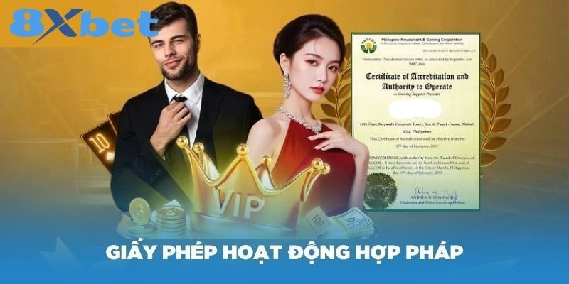 Giấy phép hoạt động 8xbet xác nhận pháp lý